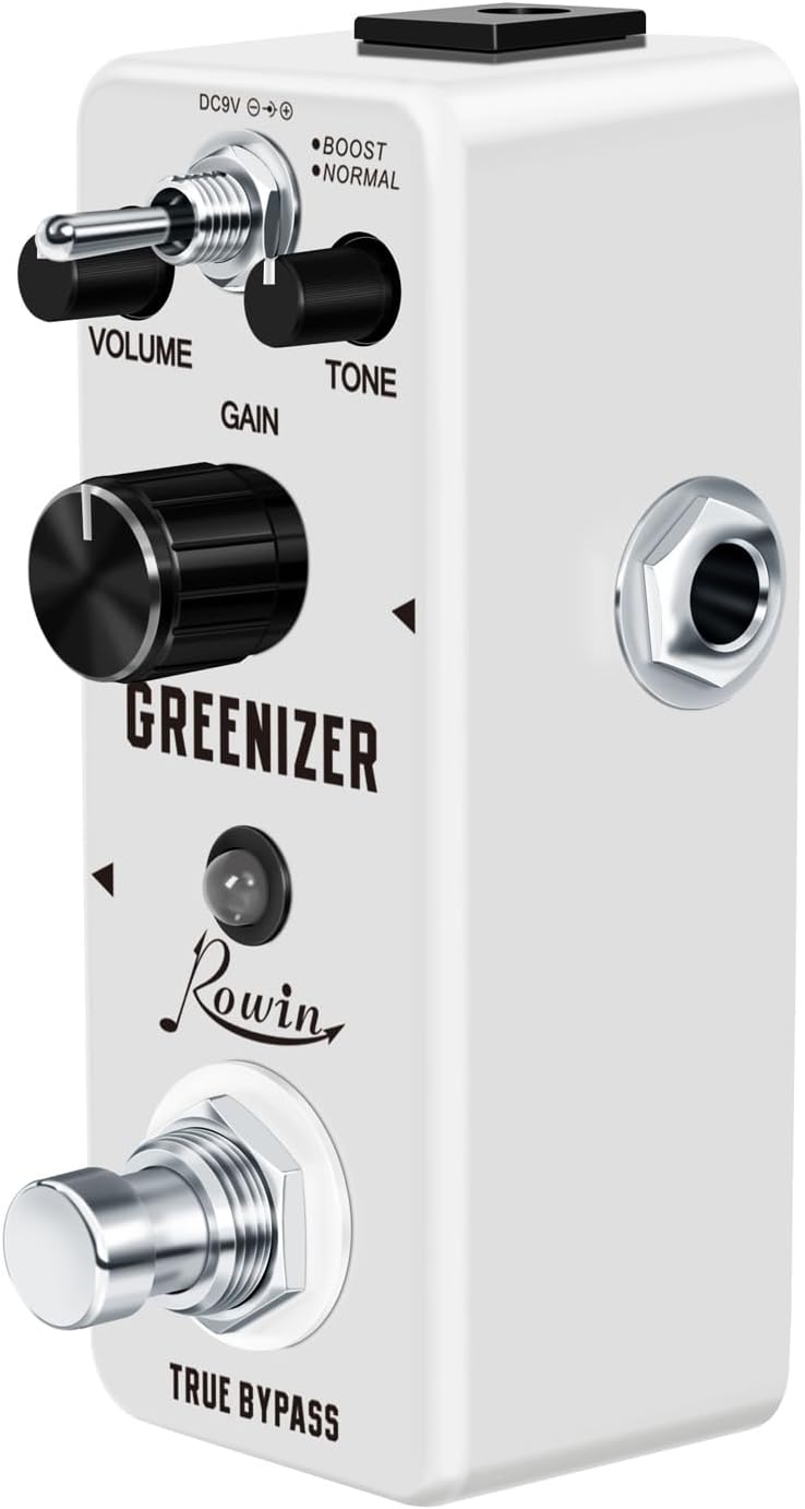 IOppWin Rowin Compact Tube Screamer-Style Overdrive Pedal - Greenizer Dist with Normal/Boost Modes, True Bypass, Metal Shell for Beginners - Dynamic Tube-Like Distortion & Clean Boost - Image 2